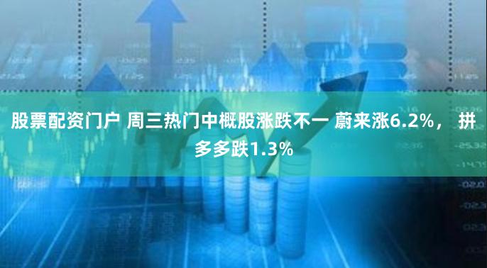 股票配资门户 周三热门中概股涨跌不一 蔚来涨6.2%， 拼多多跌1.3%